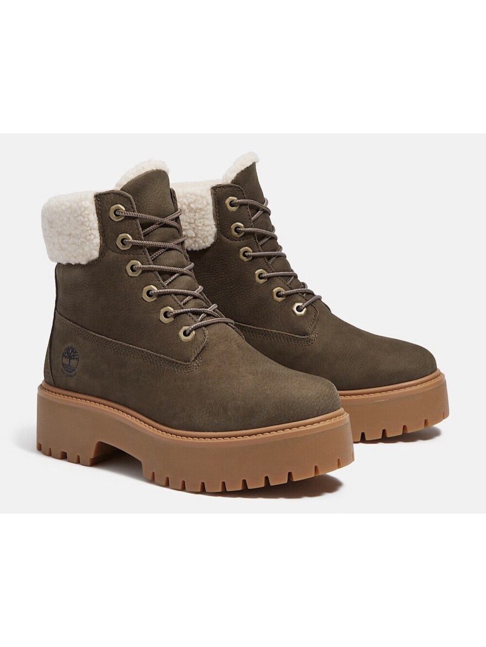 NIB Timberland Women's Size 8.5 Stone Street Warm-Lined Waterproof Platform Boot